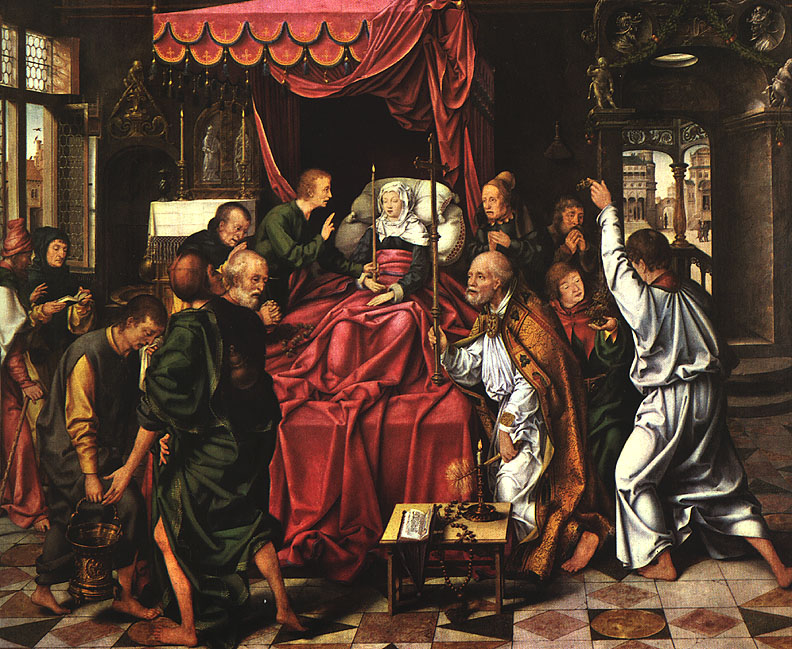 CLEVE, Joos van The Death of the Virgin dfg
